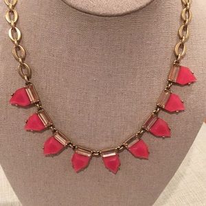 Stella & Dot Eye Candy Necklace - Hot Pink